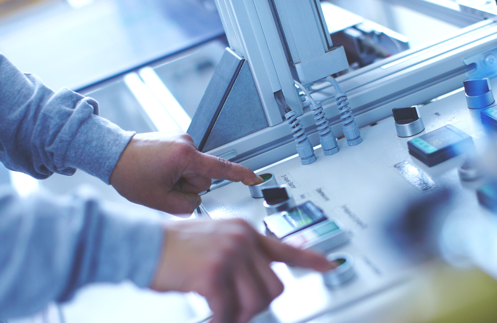 Bedienung einer Fräsmaschine