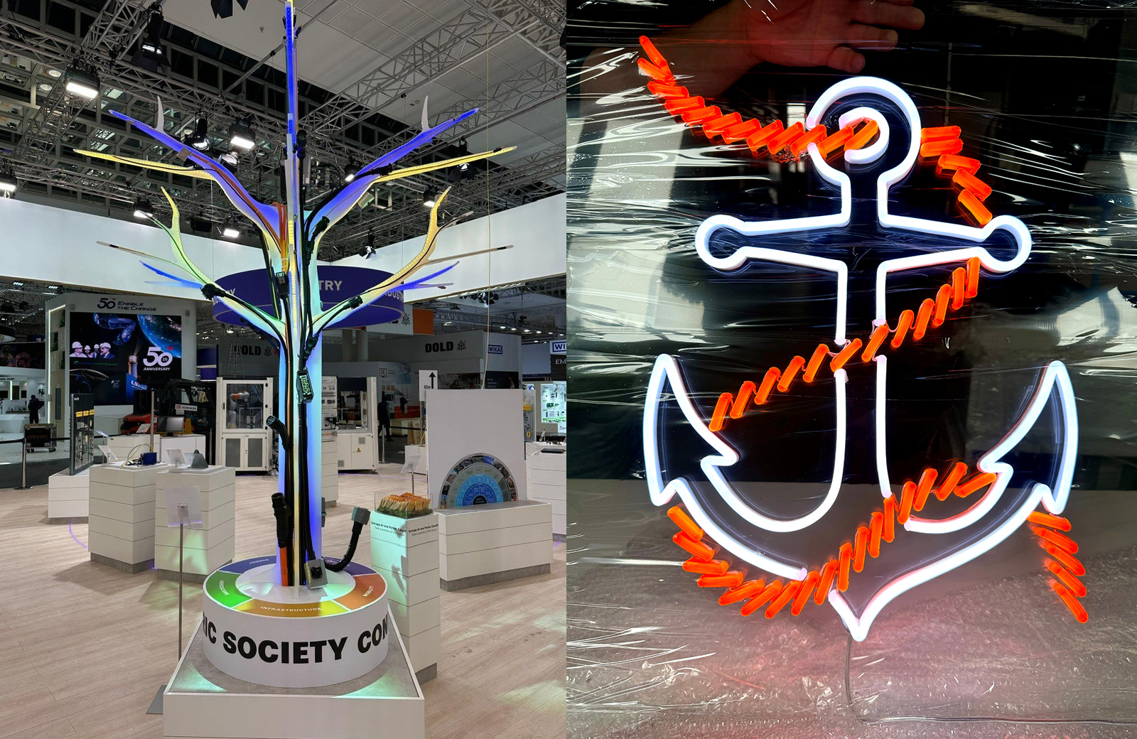 Referenz von AK Kunststoff: Baum und Anker beleuchtet